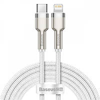 USB кабель для зарядки айфона Baseus Cafule Metal Type-C to Lightning PD 20W (2m) white