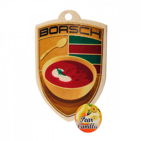 Ароматизатор-освіжувач повітря автомобільний Borsch pear vanilla, фото 1
