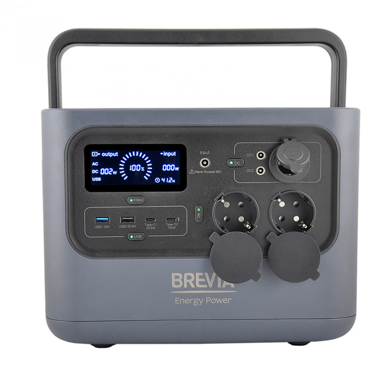 Зарядна станція Brevia ePower600+ 613Wh для ноутбука холодильника телевізора (40610EP)
