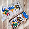 Набір 3 пари жіночих шкарпеток "Я люблю Україну", бавовняні, занижені, mix-кольорів, фото 3
