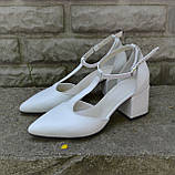 Замшеві відкриті туфлі на високих підборах, фото 4