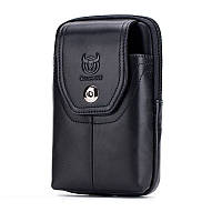 Напоясная сумка Bull T1398А для смартфона из натуральной кожи Отличное качество