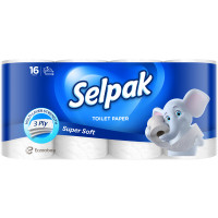 Туалетний папір Selpak 3 шари 16 рулонів (8690530134546), фото 1