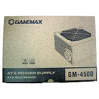 Блок питания GEMEMAX GM-450B(ATX-450W) ATX 12V v2.3,20+4 pin, CPU - 4pin, GPU - 1x6 pin, SATA - 2, Peripheral