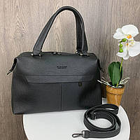 Женская сумка большая вместительная эко кожа черная "Lv"