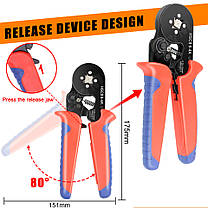 Обтискні кліщі Wozobuy HSC8 6-4А 0,25 -10,0 мм, фото 3