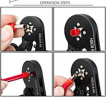 Обтискні кліщі Wozobuy HSC8 6-4А 0,25 -10,0 мм, фото 5