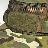 Тактична літня армійська панама з сіткою в камуфляжі мультікам з моллі, фото 9