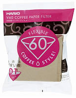 Фильтры Hario 01 100 шт. Натуральные Харио V60 для кофе