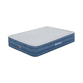 Велюр ліжко "Queen Snugable Top" Bestway 69135, Toyman