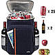 Рюкзак холодильник Weyoung 18 л Сумка холодильник Термо рюкзак  Темно синій, фото 5