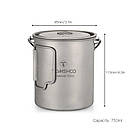 Титанова піч + титановий казанок 750ml. Tomshoo Titanium., фото 7