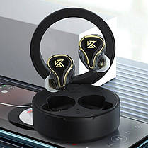 Бездротові Bluetooth-навушники KZ SK10 з ігровим режимом (Чорний), фото 5