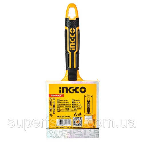 Пензлик флейцевий Elite 4"  INGCO CHPTB8604