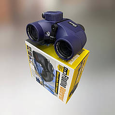 Бінокль REBUFF 7x50, вбудований компас, далекомірна сітка з підсвічуванням, покращений блок компаса