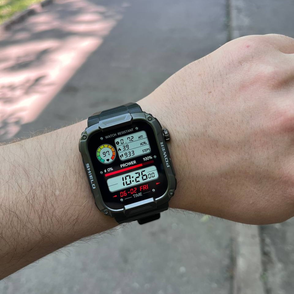 Смарт-годинник Smart Watch Military чоловічий спортивний фітнес смарт-годинник чорний