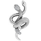 Підвіска срібна Дві переплетені Змії, фото 3