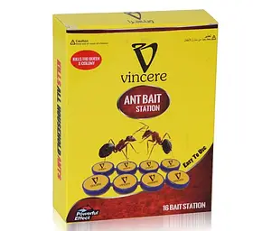 Vincere Ant Bait station приманка для тарганів та мурах 16 штук