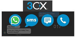 Робота з повідомленнями SMS, MMS, WhatsApp і Facebook в IP-АТС 3CX