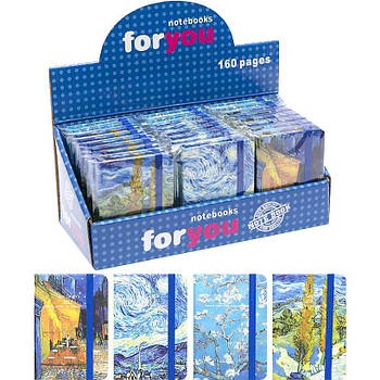 Блокнот на резинці 10,5 * 7,5 см 80л. тверда обкладинка 3781-2L лінія