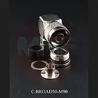 Вилка N-type коннектор под пайку под углом 90° Messi & Paoloni N Right Angle (10mm|.400")