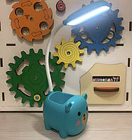 Лампа настольная мини для обучения с подставкой мишка юзб