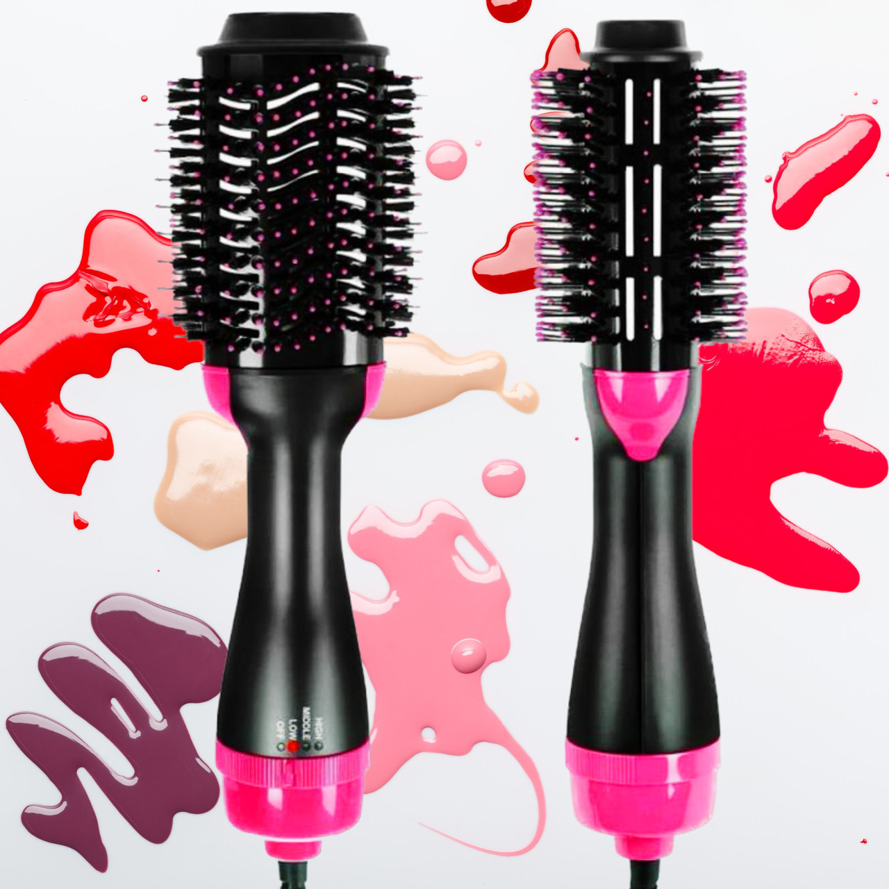 Фен щітка One Step Hair Dryer and Styler 3в1 ⁇ Cтайлер для укладання волосся One Step 3в1 ⁇ Гребінець із феном чорна