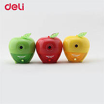 Чинка механічна Deli 0659Е мікс дитяча Яблуко, фото 4