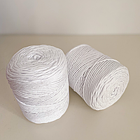 Шпагат білий 3 мм 210 м (№751) для макраме, шпагат білий для макраме, бавовняний шпагат 3 мм