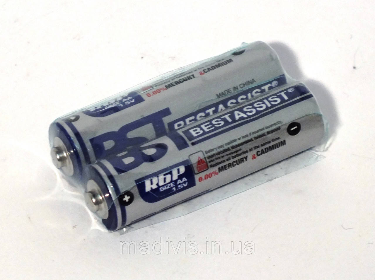 Батарейки пальчикові 2 шт. АА BST BESTASSIST 1.5V, сольові