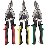 Набор ножниц для листового металла L 250 мм (левые/прямые/правые) 3 ед. Vorfal V07391