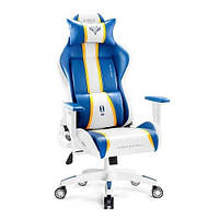 Кресло геймерское компьютерное с подлокотниками Diablo Chairs X-One 2.0 (XL) Белый и синий