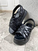 Босоніжки Екошкіра 11033-1 чорні