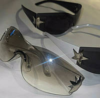 Прозрачные очки со звездой звездочкой по бокам