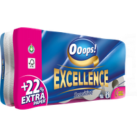 Трехслойная Туалетная бумага Ooops Excellence Sensitive 8 шт в упаковке / 150 отрывов