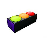 Лава з м'яких кольорових модулів для ігор Tia Світлофор 100х35х35 см