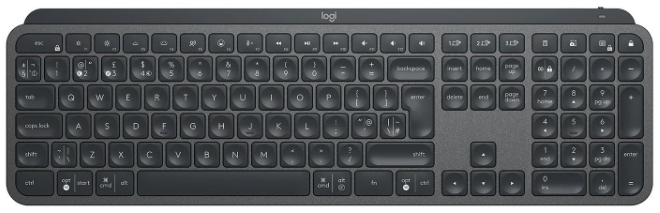Клавіатура LOGITECH MX Master Keys for Business, US, Graphite (920-010251) (6857598)