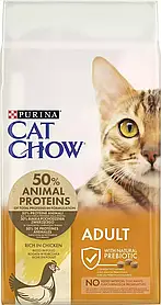 Cat Chow (Кет Чау) Adult (ЕДАЛТ) Корм для дорослих кішок з куркою 15 кг