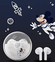 Беспроводные наушники Disney F-2 Mickey Mouse TWS c зарядным боксом для iphone и android. Оригинал (белые)