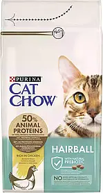 Cat Chow (Кет Чау) Hairball Control (ХЕРБОЛ) Корм для кішок контроль утворення грудок шерсті в шлунку 1,5кг