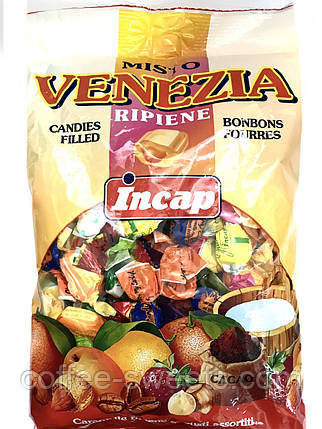 Фруктова карамель асорті з начинкою Incap Misto Venezia Ripiene 500 гр, фото 2