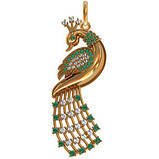 Підвіска срібна Павич, фото 2