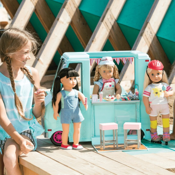 Our Generation Транспорт для кукол - Фургон с мороженым и аксессуарами Bautools - Всегда Вовремя - фото 8 - id-p1863082247
