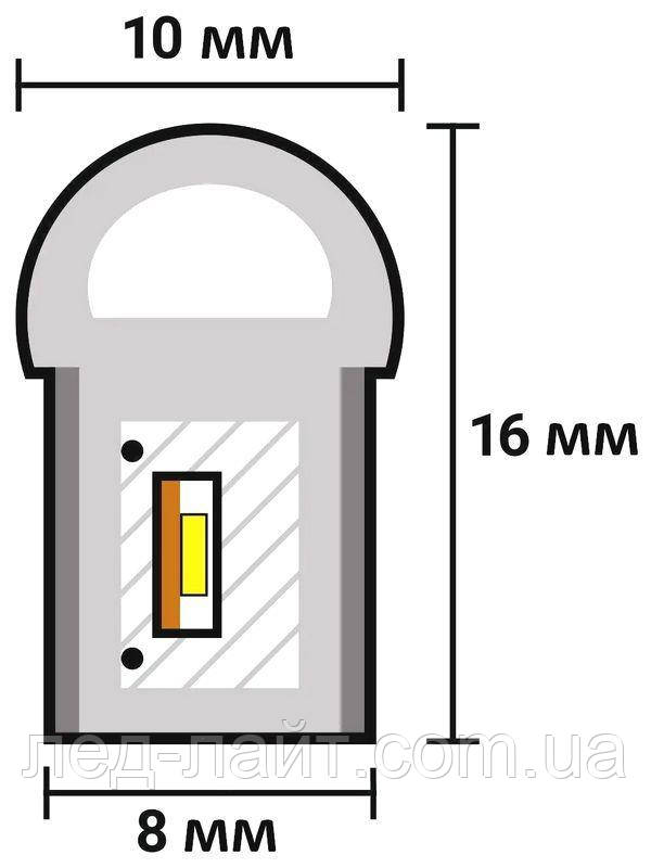 гибкий светодиодный неон 12в 8 16 размеры