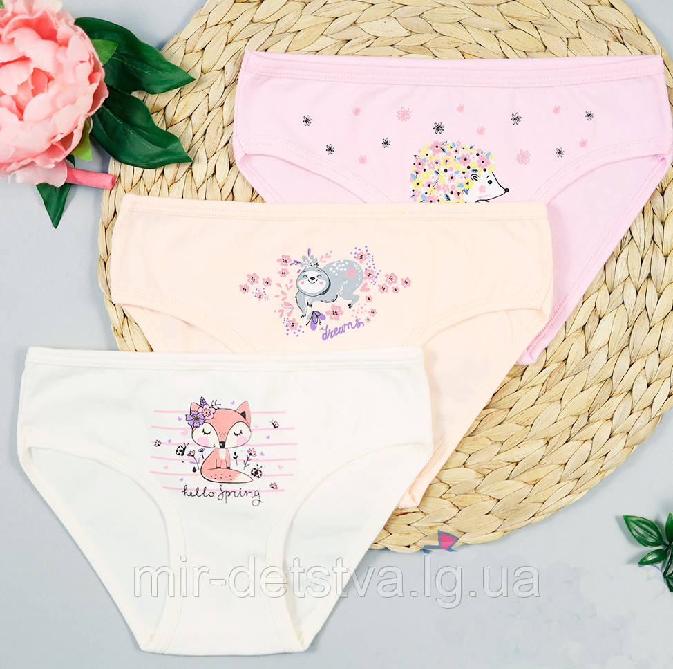 Трусики дитячі для дівчаток ТМ Baykar, Туреччина оптом р.3 (122-128 см), фото 1
