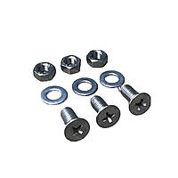 Комплект 3 шт гвинт+гайка М5x12 (нержавіюча сталь), потай, шліц типу Philips