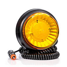 Проблисковий маячок Fristom жовтий FT-101 RO LED MAG M30, фото 4