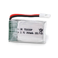 Акумулятор 7*20*30P 25C, 3.7 V (350 mAh), 2 контакти