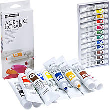 Фарби 12мол "Art Ranger" 12 кольорів "Acrylie" EA1212-3