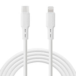 Кабель TYPE-C - LIGHTNING Flex 1 метр 20W GF-CL13WH (00727) White